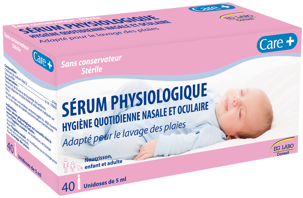 SERUM PHYSIOLOGIQUE hygiène du nez et des yeux